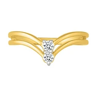 0.18CTW Diamond Fashion Ring in 10K Yellow Gold