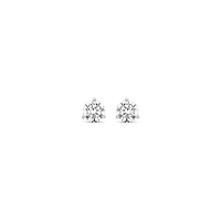 New Brilliance Lab Grown 1.00CTW Diamond Stud Earrings in 10K White Gold
