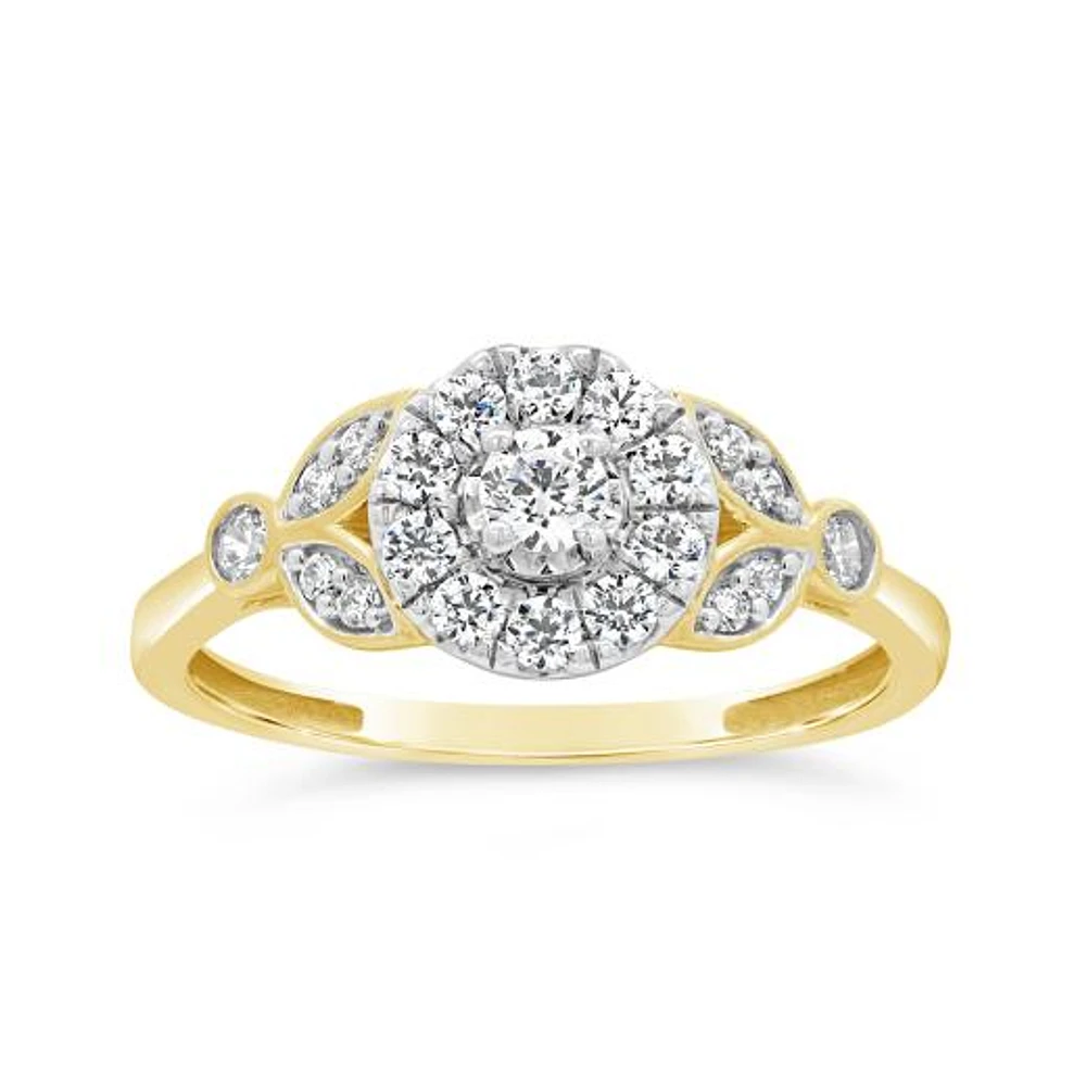 New Brilliance Lab Grown 0.50CTW Diamond Fashion Ring in 10K Yellow Gold