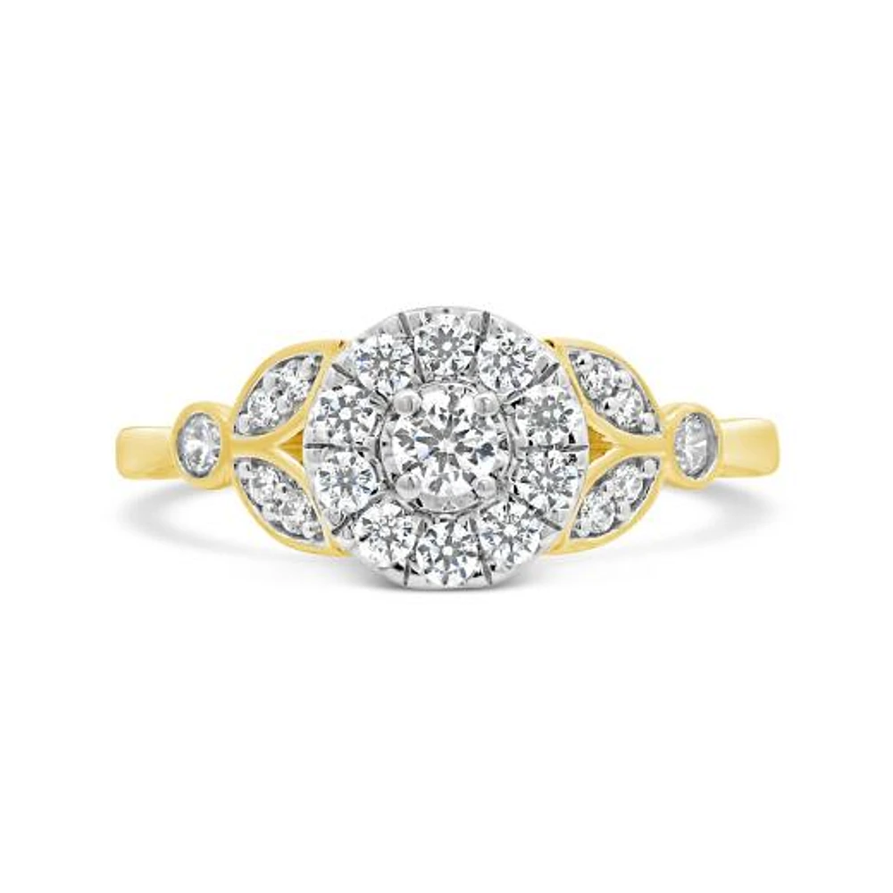 New Brilliance Lab Grown 0.50CTW Diamond Fashion Ring in 10K Yellow Gold