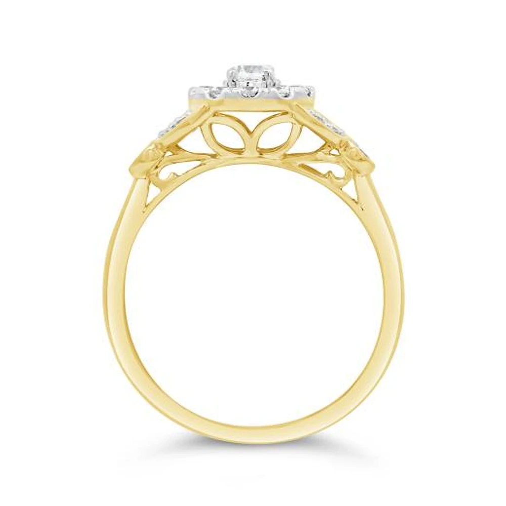 New Brilliance Lab Grown 0.50CTW Diamond Fashion Ring in 10K Yellow Gold