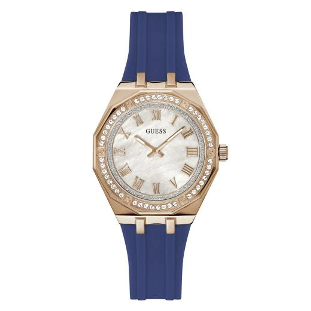 Guess Women's Rose Gold Tone Crystal Desire Watch