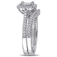 Julianna B 0.62CTW Diamond Bridal Set 10K White Gold