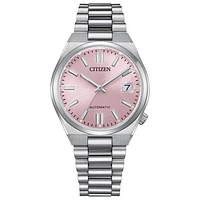 Citizen Ladies' Silver-Tone Pink Tsuyosa Automatic Watch