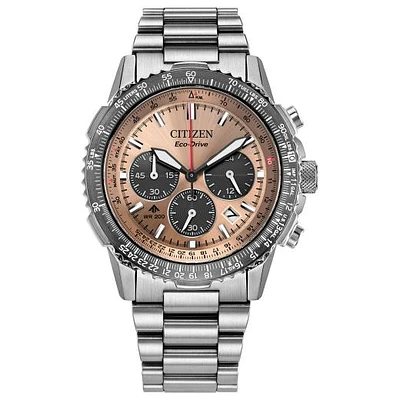 Citizen Men's Silver-Tone Salmon Promaster Navihawk Watch