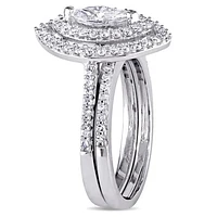 Julianna B 0.98CTW Diamond Bridal Setin 14K White Gold