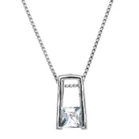 Elle 18" 5mm Cubic Zirconia Pendant