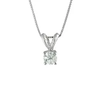 10K White Gold 0.05CT Diamond Pendant