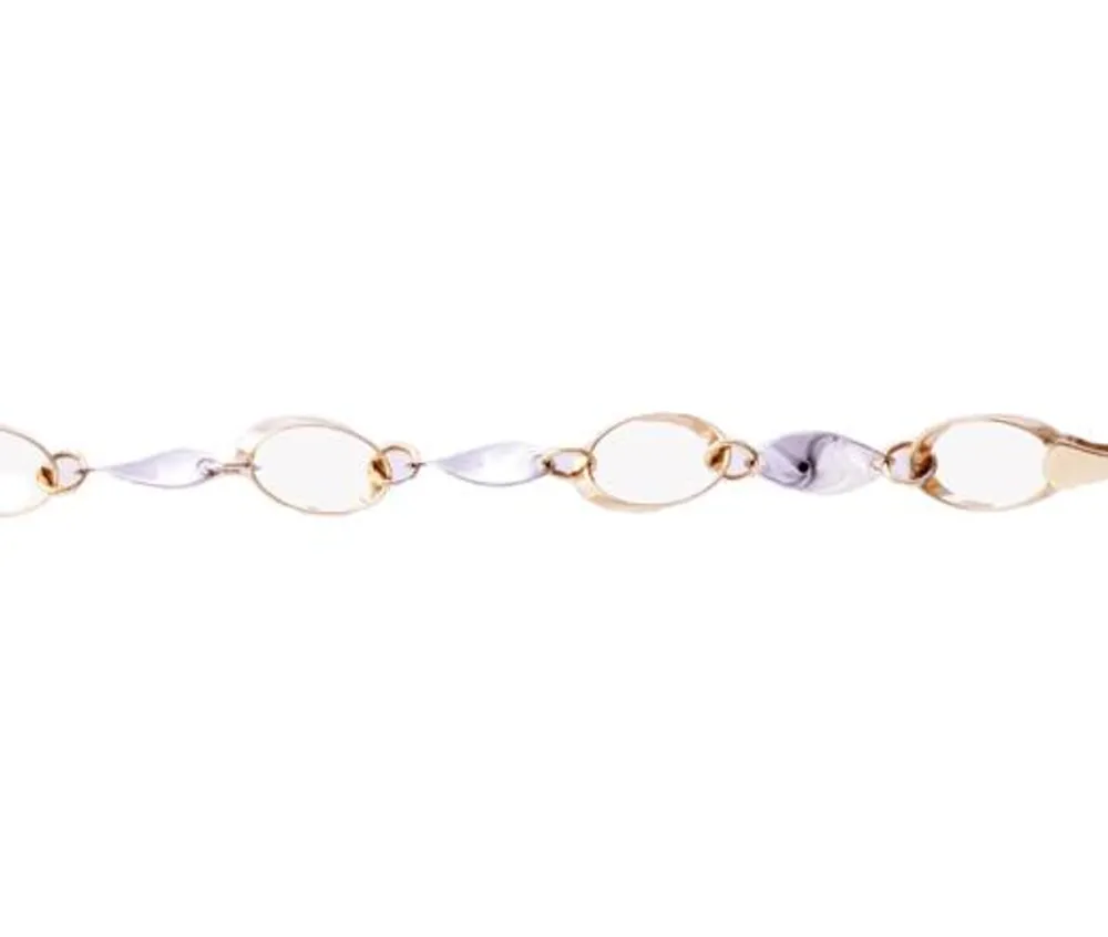 10K Two-Tone Gold Fashion Bracelet