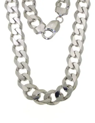 Sterling Silver 20" 10.7mm Curb Chain