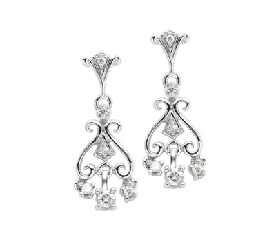 White Gold 0.25CTW Diamond Earrings