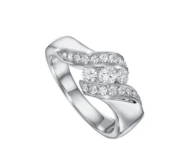 Harmony White Gold 0.55CTW Diamond Bridal Ring