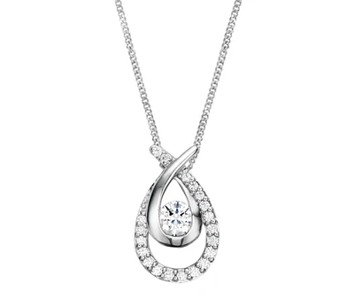 Love Hugs White Gold 0.40CTW Diamond Pendant