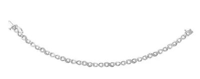 Sterling Silver Diamond 0.10CTW Bracelet