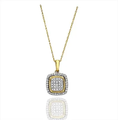 Yellow Gold 0.25CTW Diamond Necklace