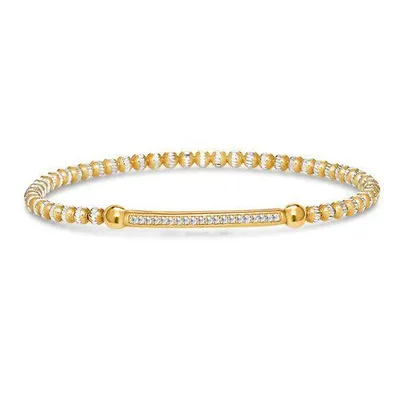 1 Row Yellow Bracelet Channel Bar