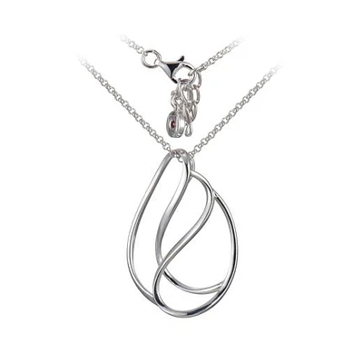 Elle Sterling Silver Rhodium Plated Necklace
