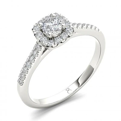 My Diamond Story 14K White Gold Bridal Ring 0.40CTW