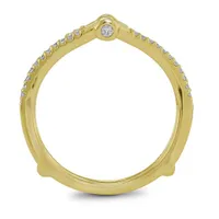 14K Yellow and White Gold 1.00CTW Diamond Bridal Set