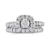 14K White Gold 1.25CTW Bridal Set