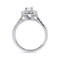 14K White Gold 1.25CTW Bridal Set