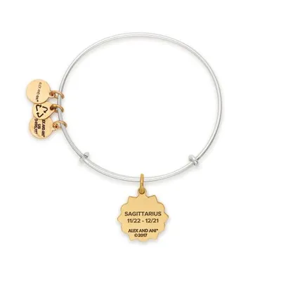 Alex and Ani Sagittarius Two-Tone Bangle