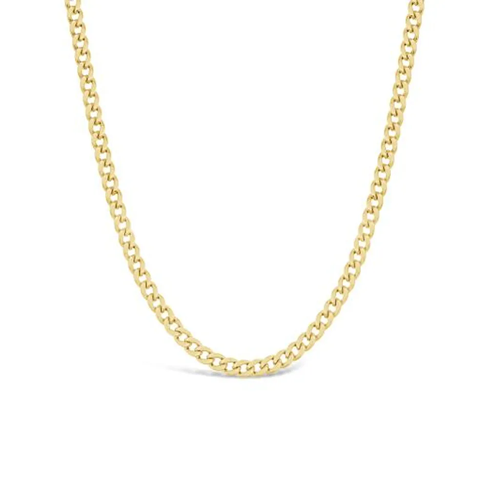 10K Yellow Gold 22" Miami Curb Chain