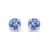 Sterling Silver Tanzanite 4.5mm Stud Earrings