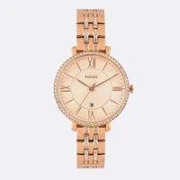 Fossil Women's Jacqueline Rose Gold-Tone Watch