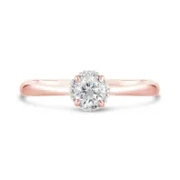 Glacier Fire 14K Rose Gold 0.35CTW Canadian Diamond Solitaire