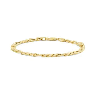 10K Yellow Gold 7.5" 4.5mm Figaro Bracelet
