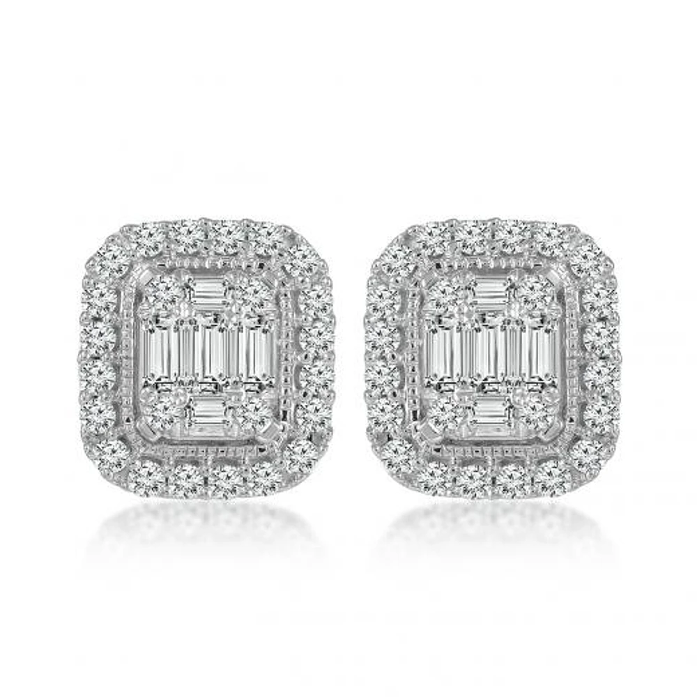 Times Square 14K White Gold 0.40CTW Earrings