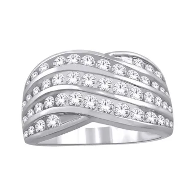 10K White Gold 1.00CTW Diamond Band