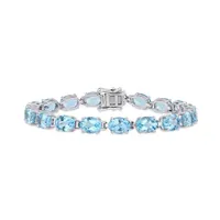 Julianna B Sterling Silver Blue Topaz Bracelet