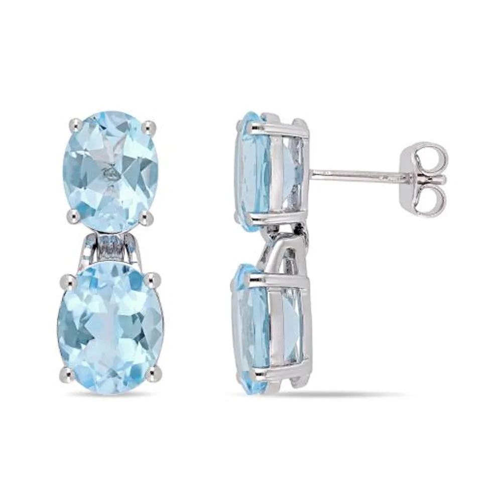 Julianna B Sterling Silver Blue Topaz Earrings