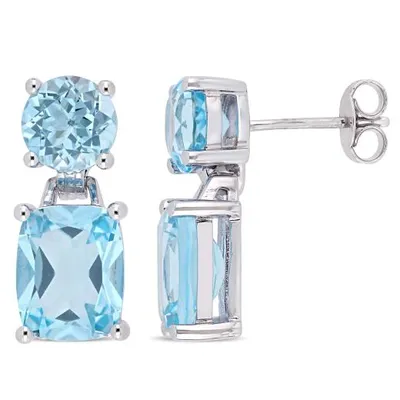 Julianna B Sterling Silver Sky Blue Topaz Earrings