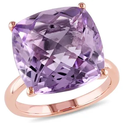 Julianna B 14K Rose Gold Pink Amethyst Cocktail Ring