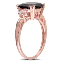 Julianna B 10K Rose Gold Garnet Diamond & Created White Sapphire Ring