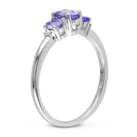 Julianna B 10K White Gold Tanzanite & 0.02CT Diamond Ring