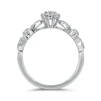 10K White Gold Diamond Promise Ring