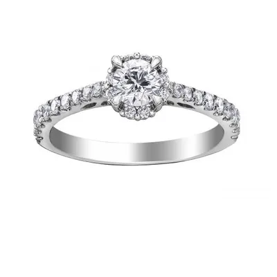 Glacier Fire 14K White Gold 0.50CTW Bridal Ring