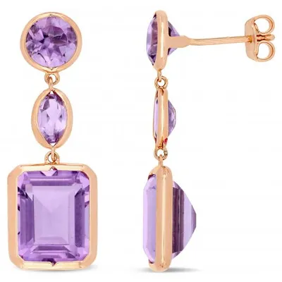 Julianna B Sterling Silver Amethyst Earrings