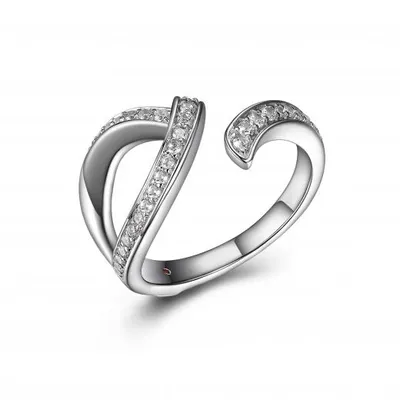 Elle "Sintillation" Open Ring with Cubic Zirconia