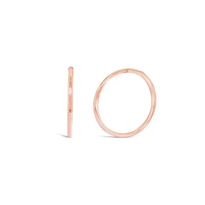 10K Rose Gold 16mm Sleepers