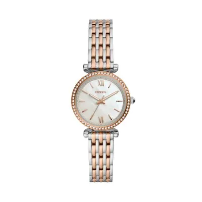 Fossil Women's Carlie Mini Two-Tone Stainless Steel Watch