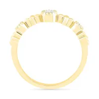 10K Yellow Gold 0.12CTW Diamond Ring