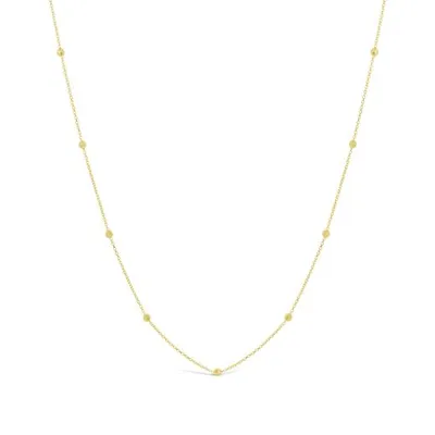 10K Yellow Gold 16+2" Diamond Cut Beads Chain