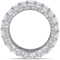 Julianna B Sterling Silver Cubic Zirconia Multi-Row Full Eternity Ring