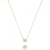 Les Bijoux 10K Gold 0.13CTW Diamond Necklace
