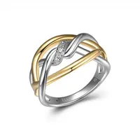 Elle Twist Two Tone Ring